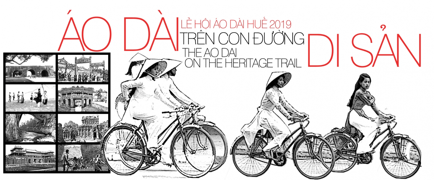 Ao Dai Tren Con Duong Di San . Hue Traditional Craft Festival 2019